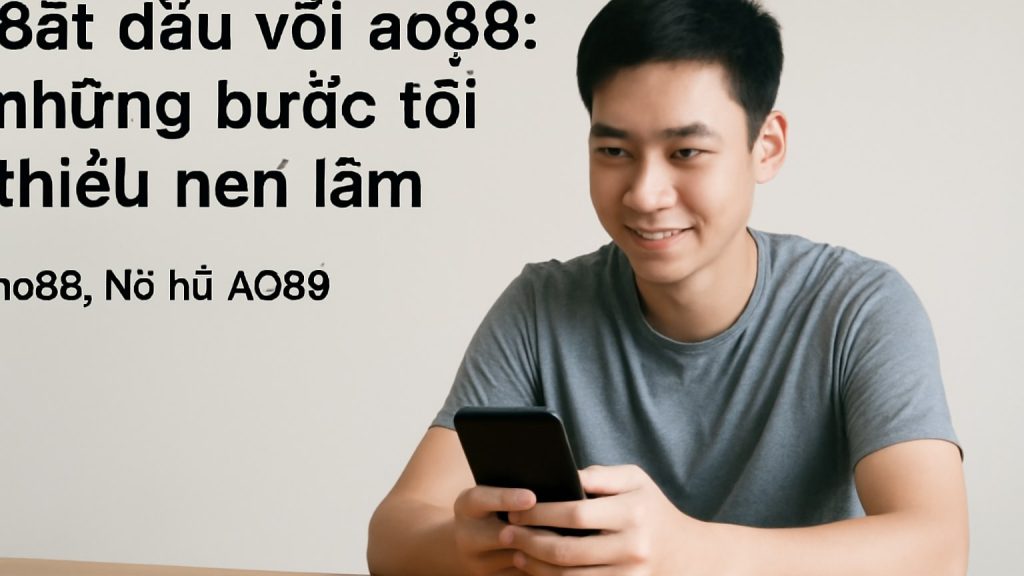 Bắt đầu với ao88: những bước tối thiểu nên làm Minh họa: Bắt đầu với ao88: những bước tối thiểu nên làm