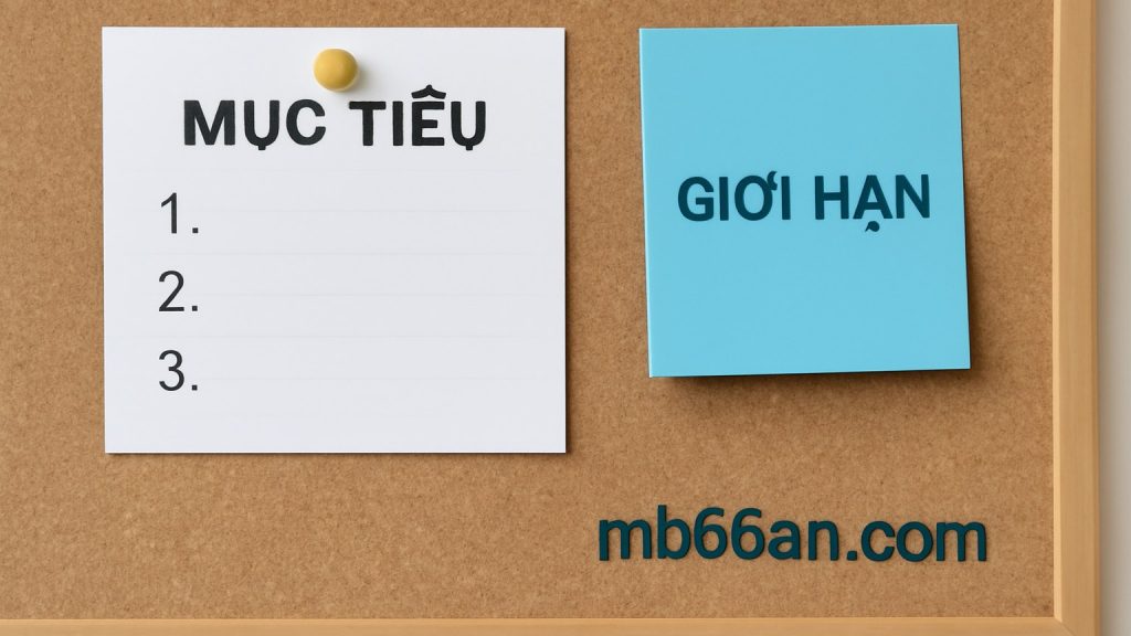 Đặt mục tiêu và giới hạn ngay từ đầu Minh họa: Đặt mục tiêu và giới hạn ngay từ đầu